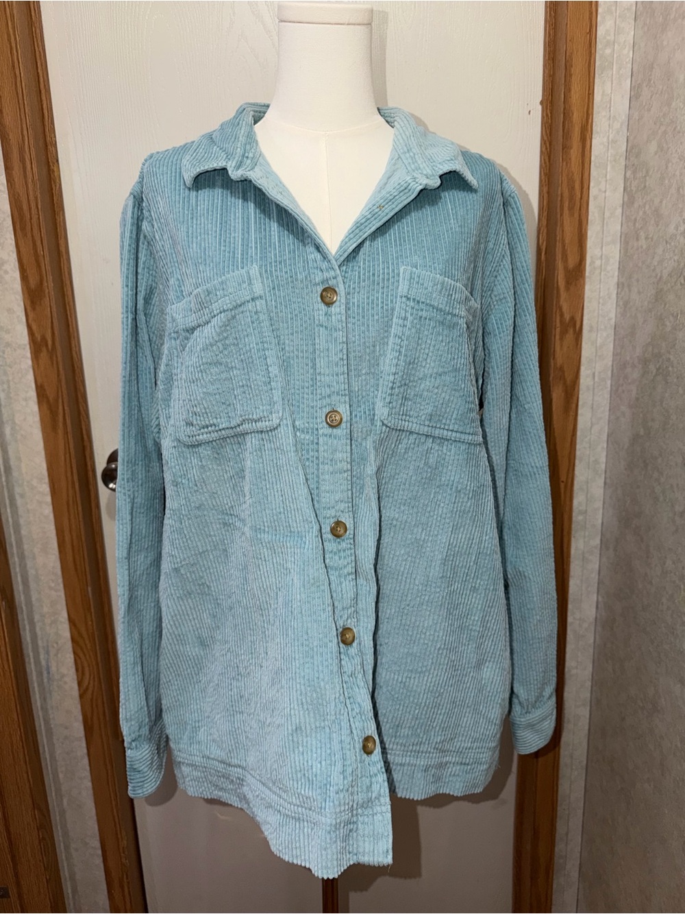 Ll bean corduroy button down women size XL